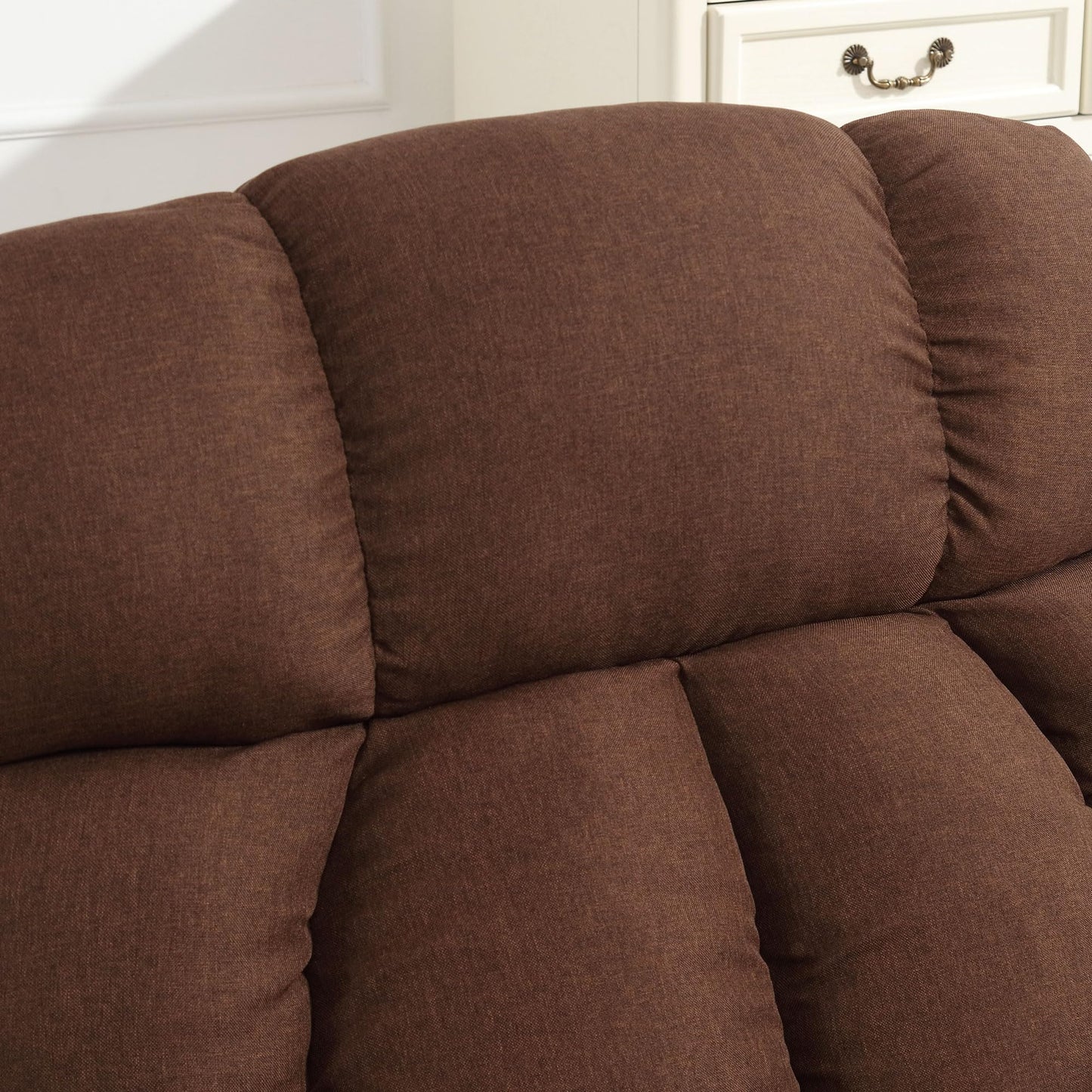 Heated Massage Rocker Recliner with Side Pockets, Cup Holders, & USB Charge Port