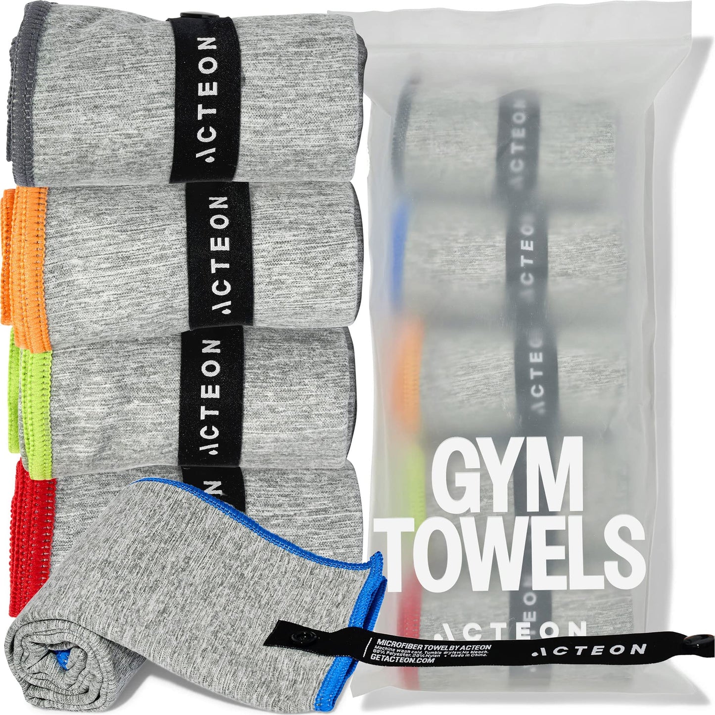Silver ION Odor-Free Microfiber Quick Dry Gym Towel Set