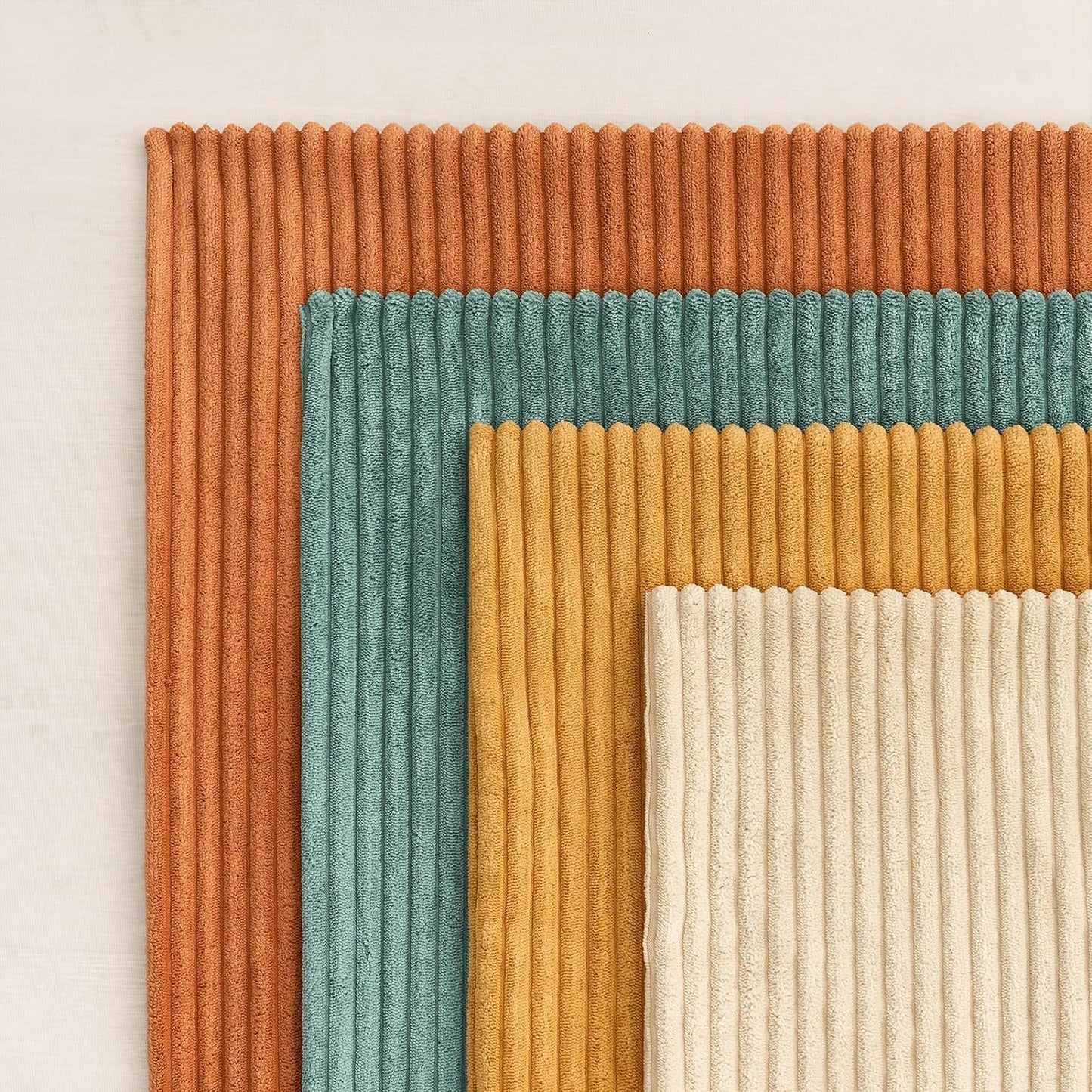 Decorative Corduroy Throw Pillow Covers - Set of 4