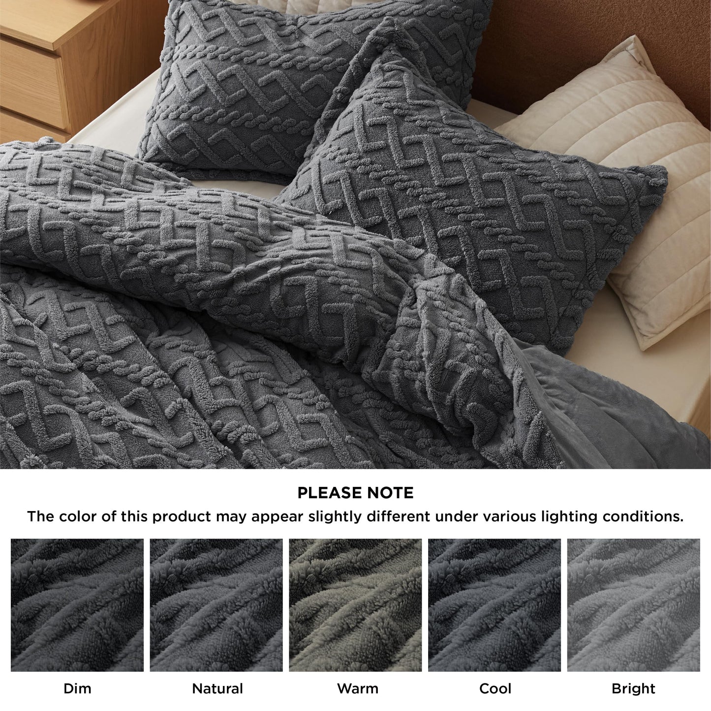 Fluffy Faux Fur Duvet Cover Set