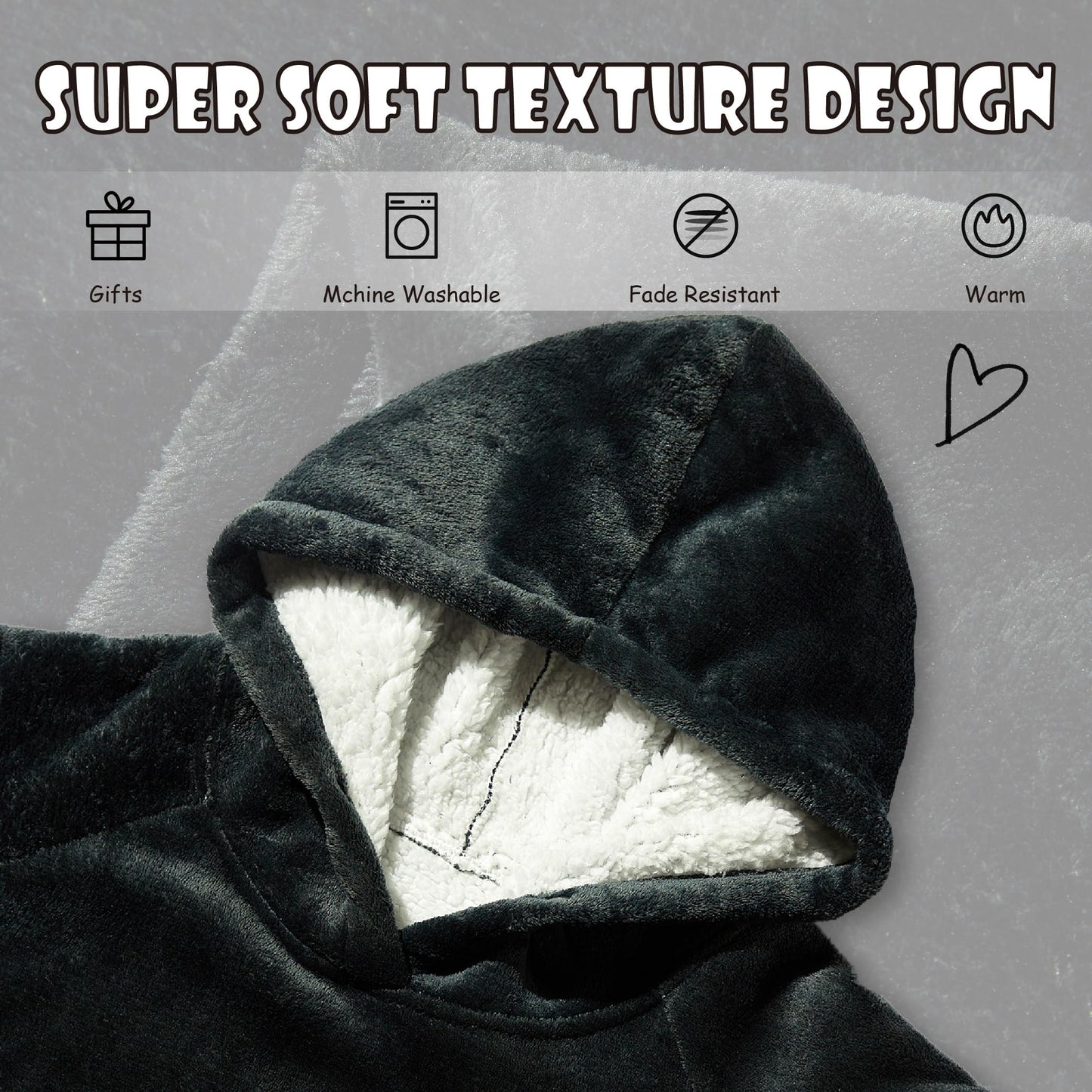 Oversized Sherpa Blanket Hoodie