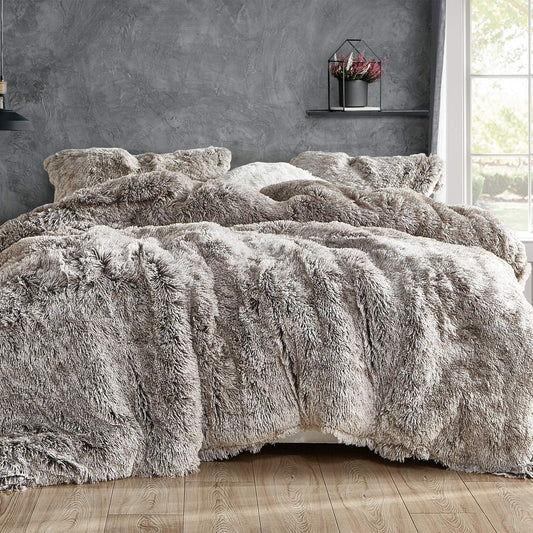 Oversized King Comforter Set - Frosted Chocolate