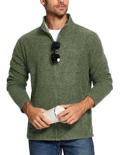 Men's Casual Fleece Zip-up Jacket