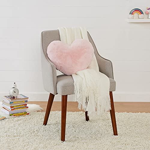 Plush Pink Heart Pillow