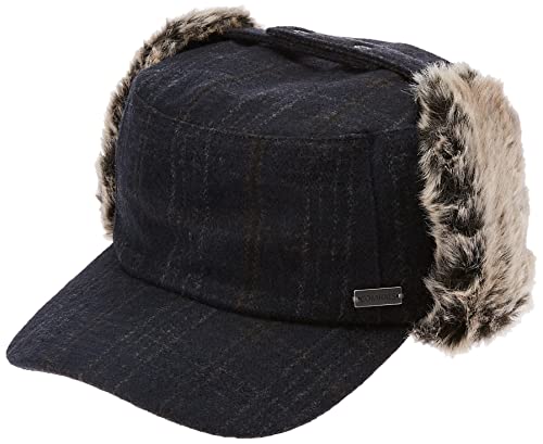 *Jeff & Aimy Womens Winter Fitted 62% Wool Tweed Earflap Dad Hat Baseball Cap for Men CamoKhaki M
