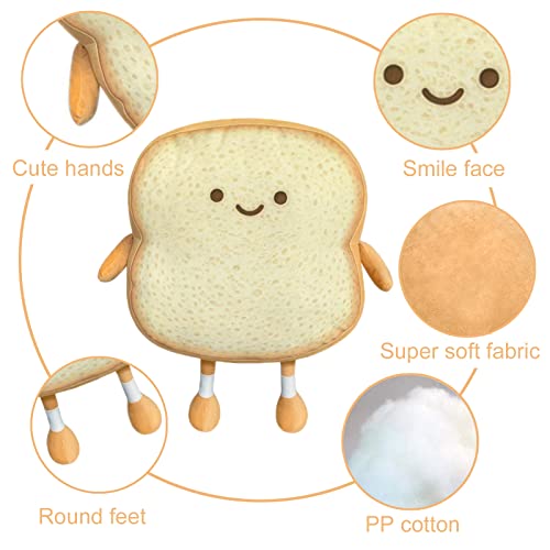 Toast Bread Plush Throw Pillow