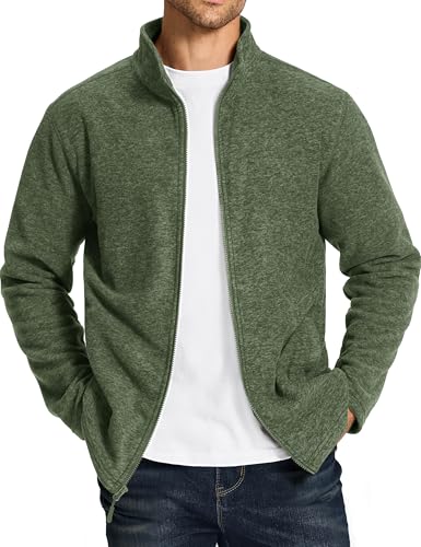 Men's Casual Fleece Zip-up Jacket