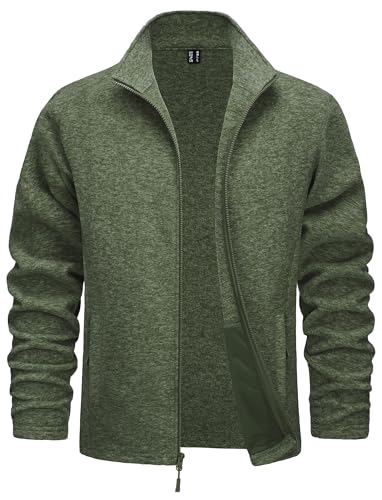 Men's Casual Fleece Zip-up Jacket