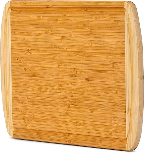 Wooden GREENER CHEF 18 Inch Extra Large Bamboo Cutting Board with Lifetime Replacements - Wood XL Cutting Boards for Kitchen - Organic Wooden Butcher Block and Chopping Board for Meat and Vegetables
