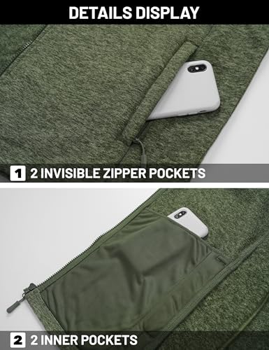 Men's Casual Fleece Zip-up Jacket