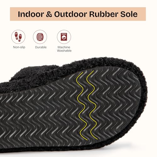 Women's Fluffy Open-Toe Slippers
