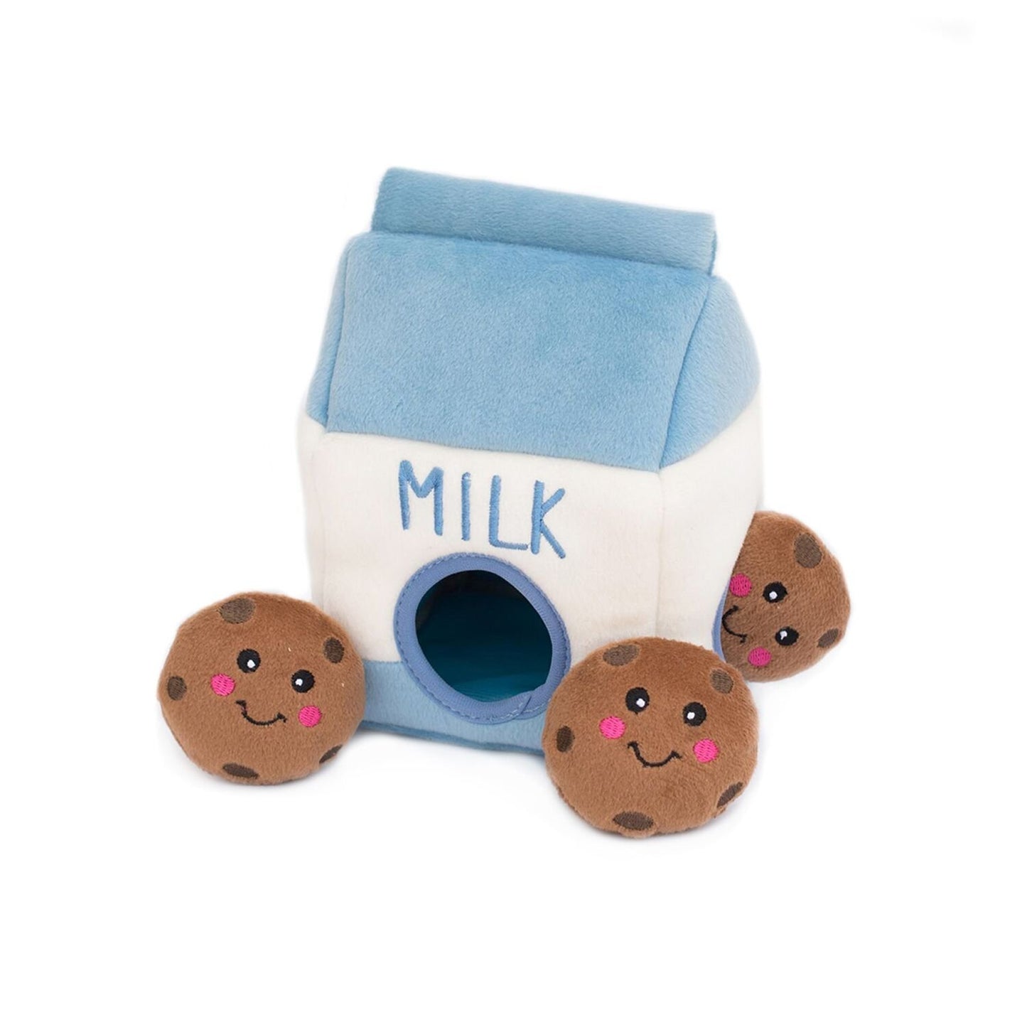 Milk and Cookies - Hide and Seek Plush Dog Chewy