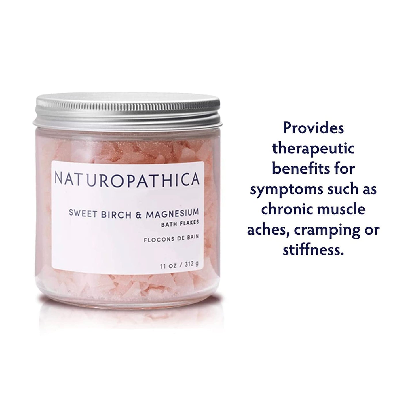 Sweet Birch and Magnesium Bath Flakes, 11oz