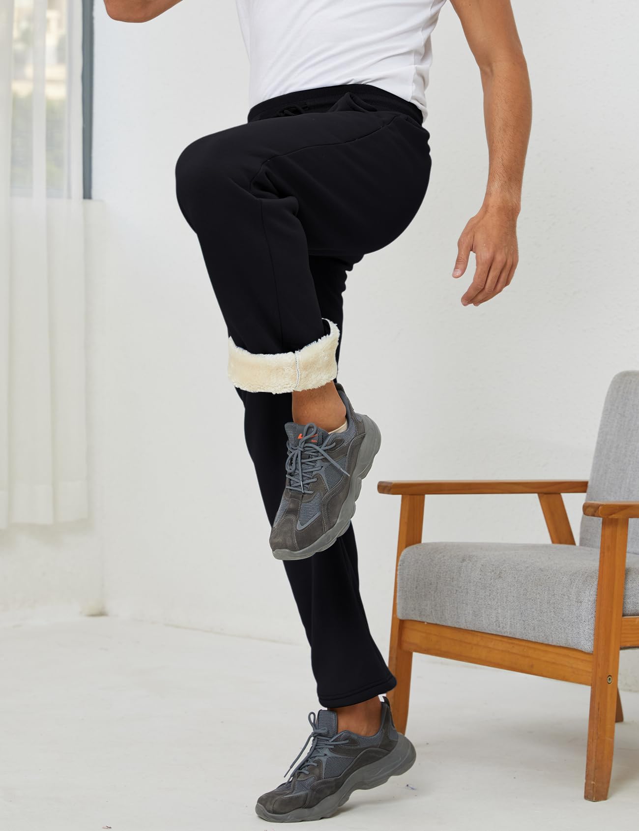 Men's Sherpa Fleece Lined Sweatpants