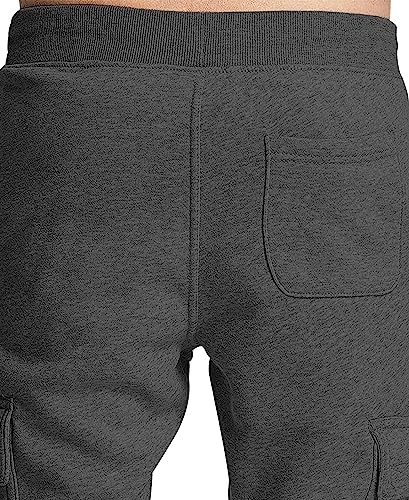 Men's Active Fleece & Tech Woven Cargo Jogger Pants
