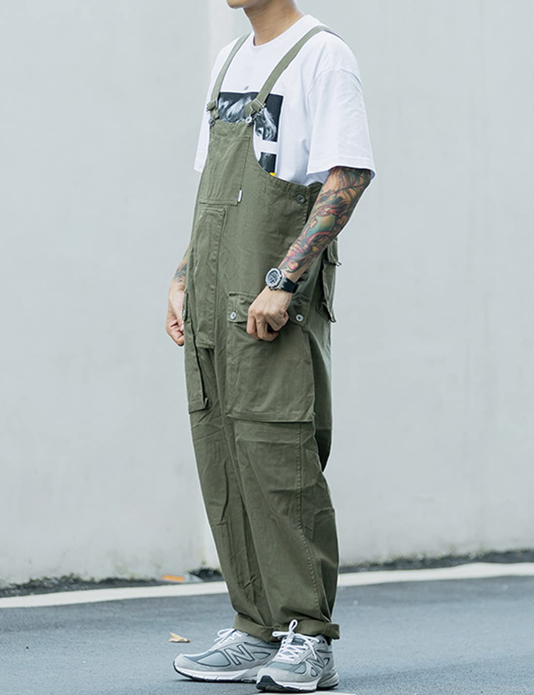 Men's Retro Straight Leg Overalls