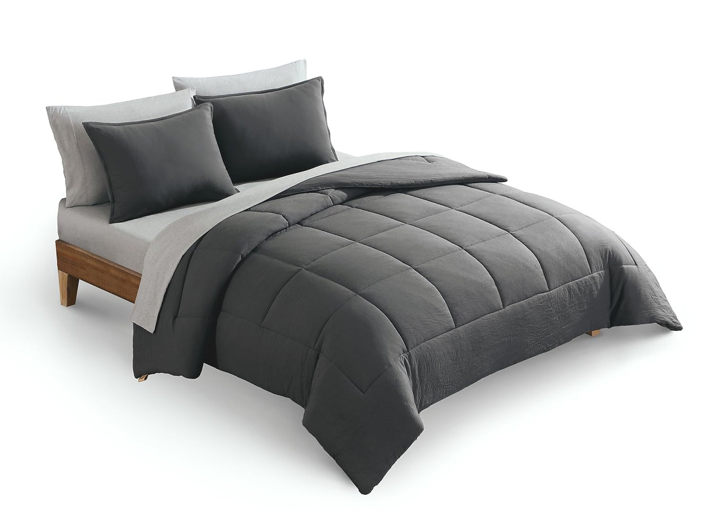Soft Luxury Bedding, Comforter and Two Pillow Shams - 3-Piece Set
