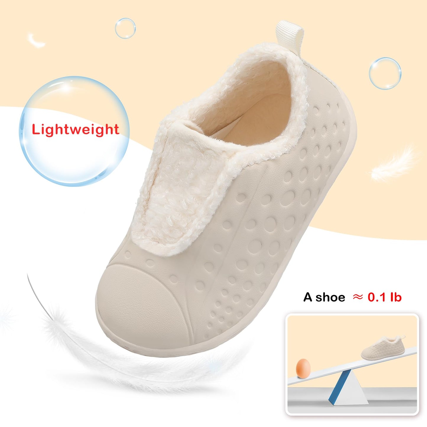 Baby/Toddler Slippers with Waterproof Uppers EVA Soles