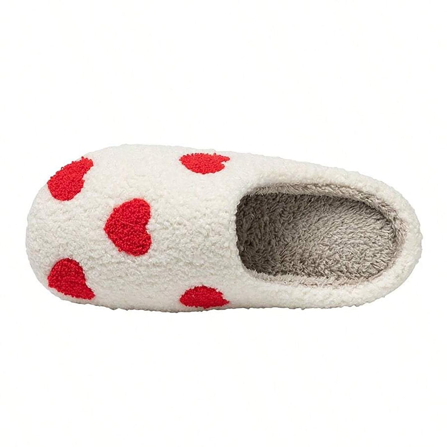 Women's Fuzzy Heart Pattern Slippers