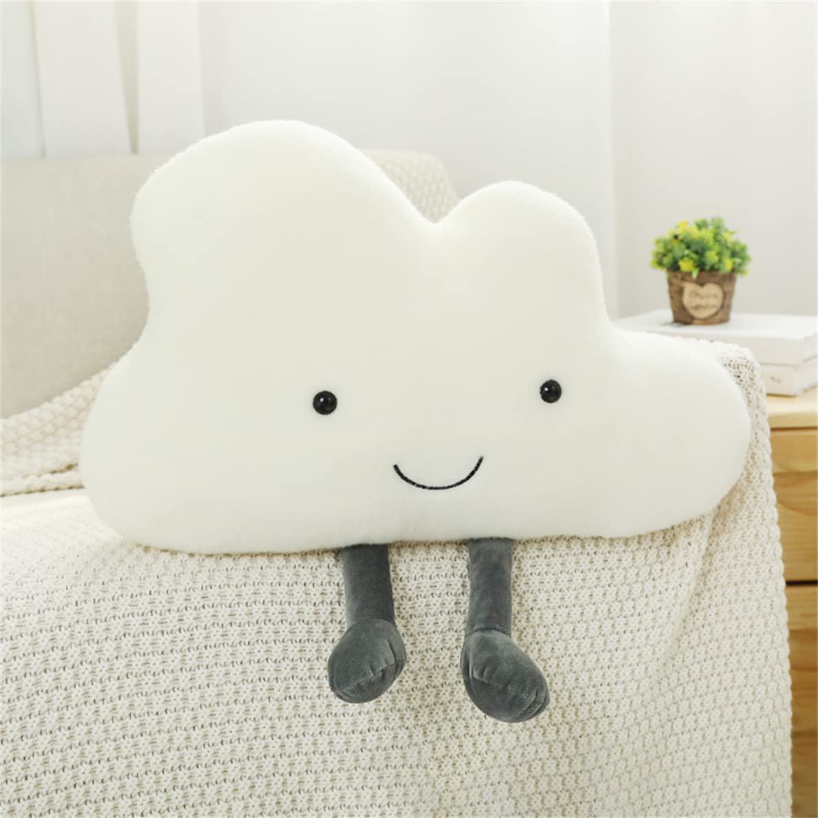 Happy Cloud Plush Throw Pillow