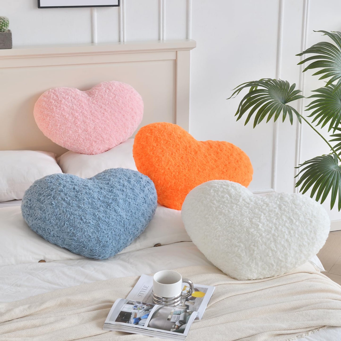 Black Heart Plush Pillow