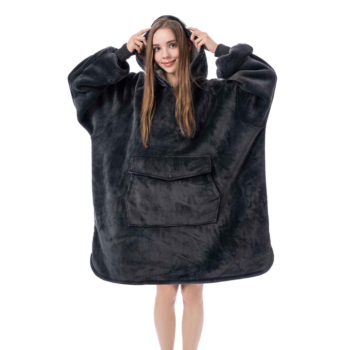 Oversized Sherpa Blanket Hoodie