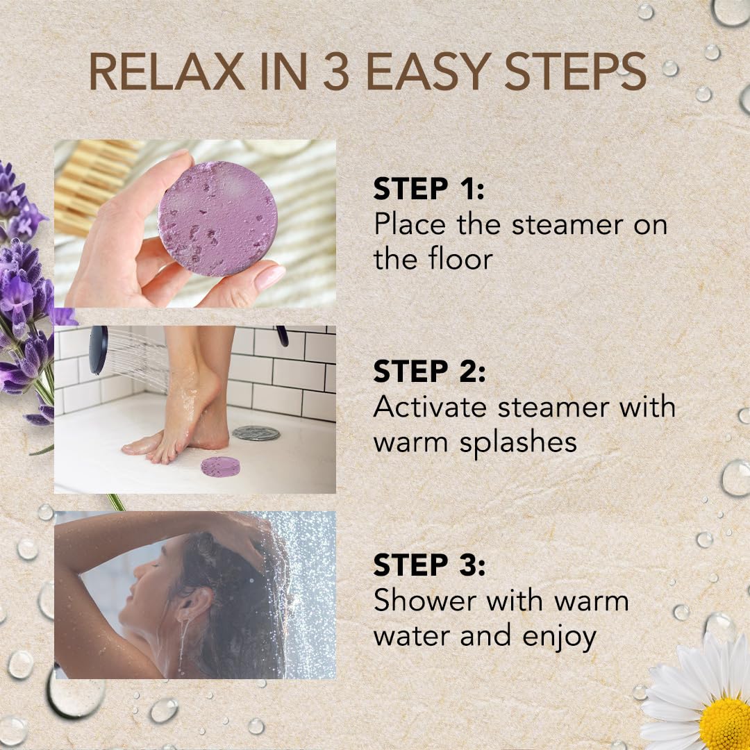 Shower Steamers Floral Aromatherapy Set, 8 Pack