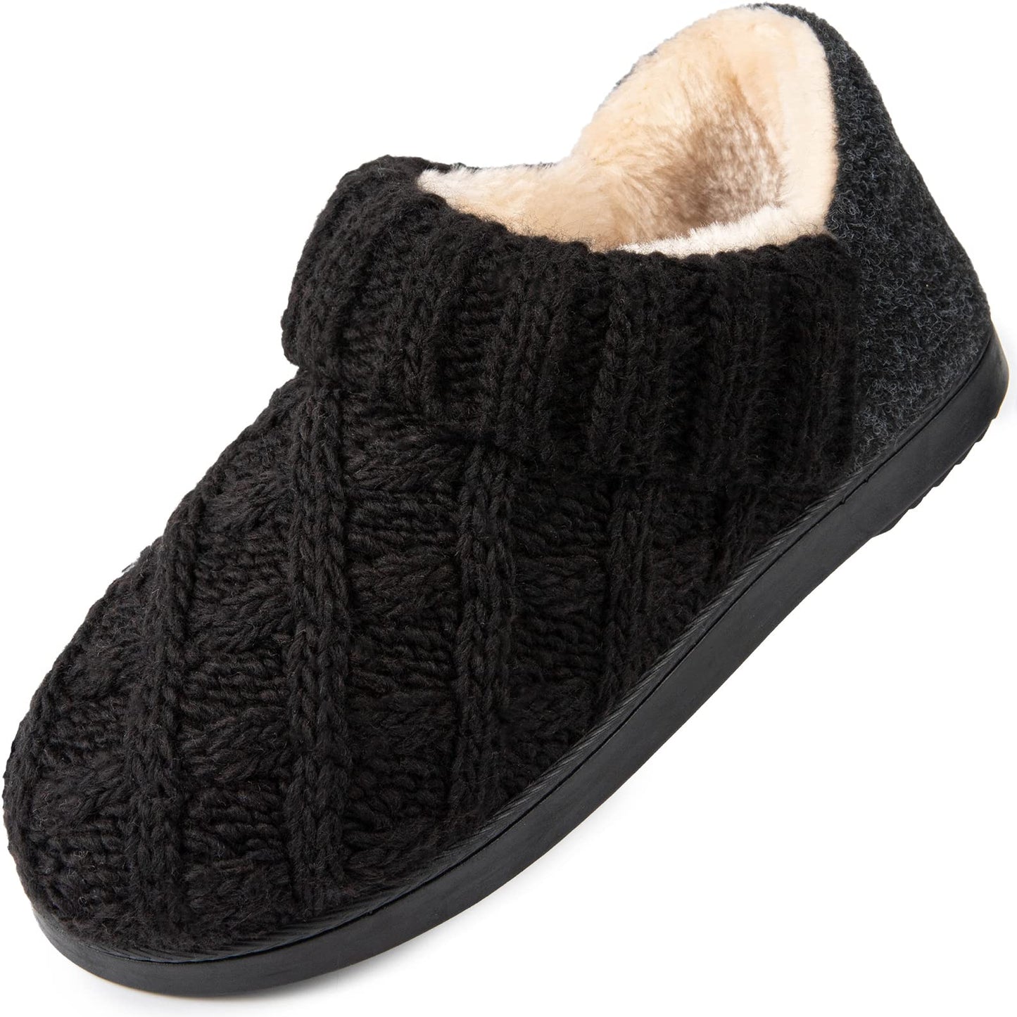 *LongBay Women’s Warm Bootie Slippers Winter Memory Foam House Shoes for Indoor Outdoor