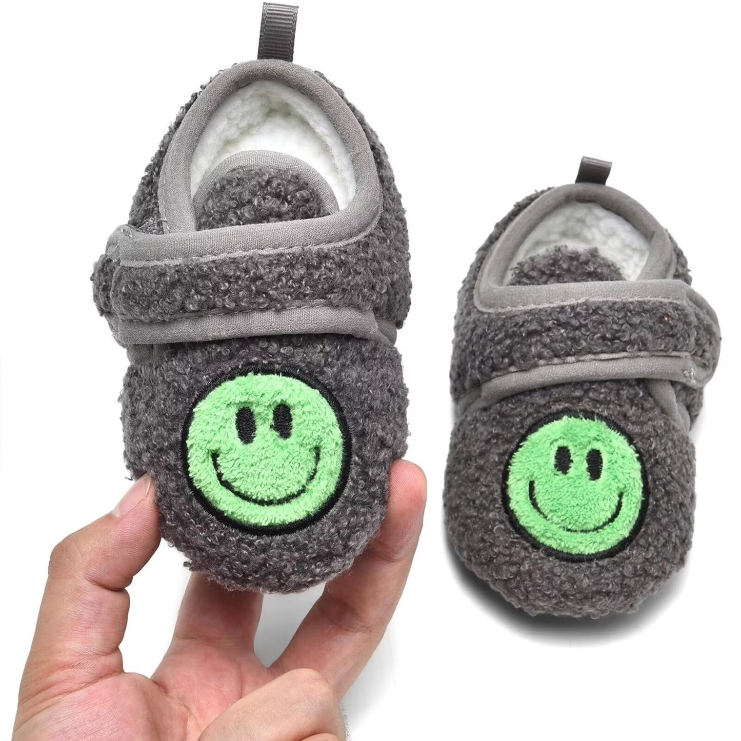 Toddler's Smiley Face Non-Slip Slippers