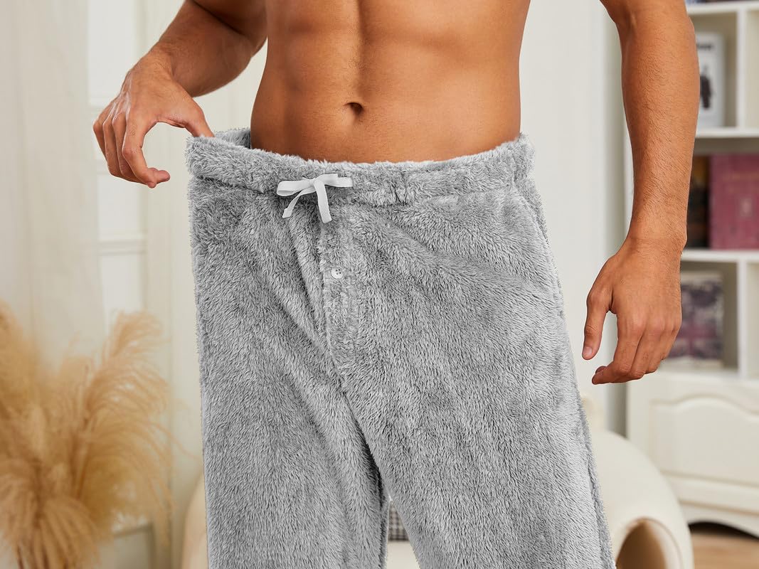 Men's 2-Piece Plush Pajama Pants Set