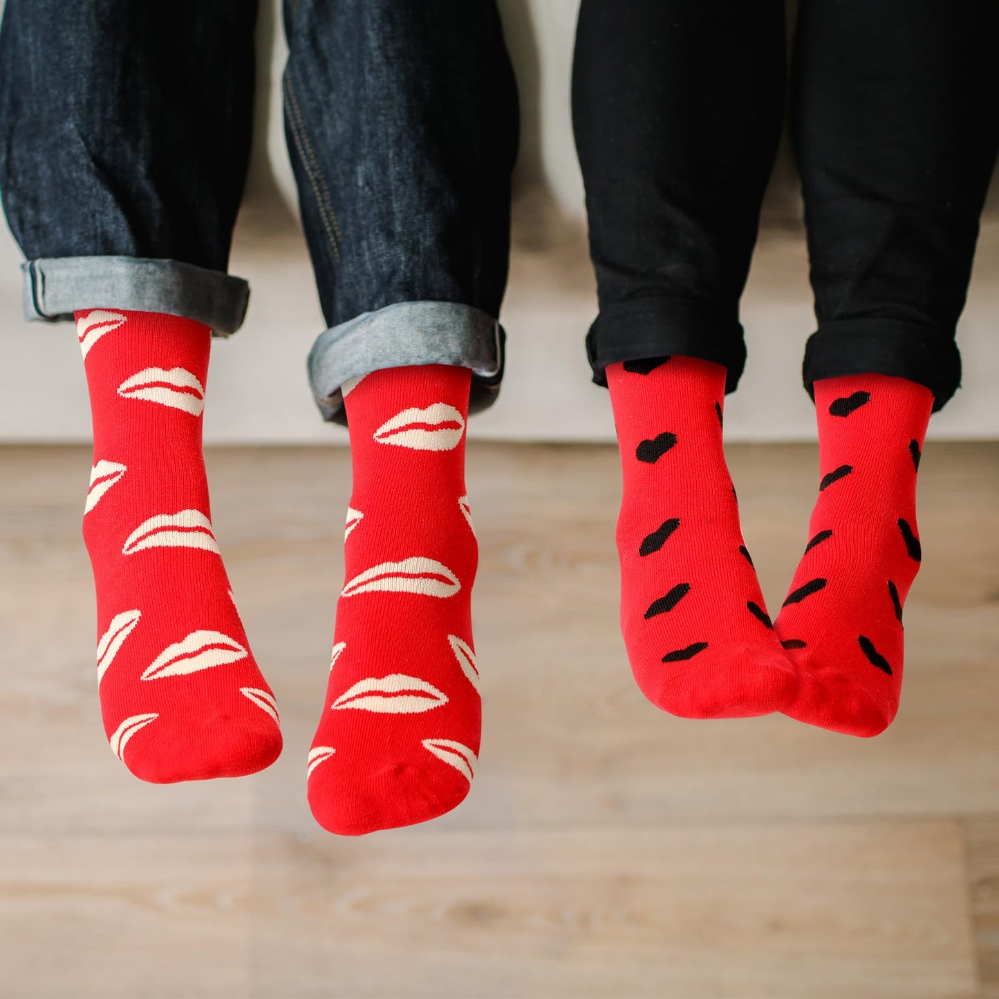 Women's Valentine's Day Socks with Gift Box- 24 Pairs