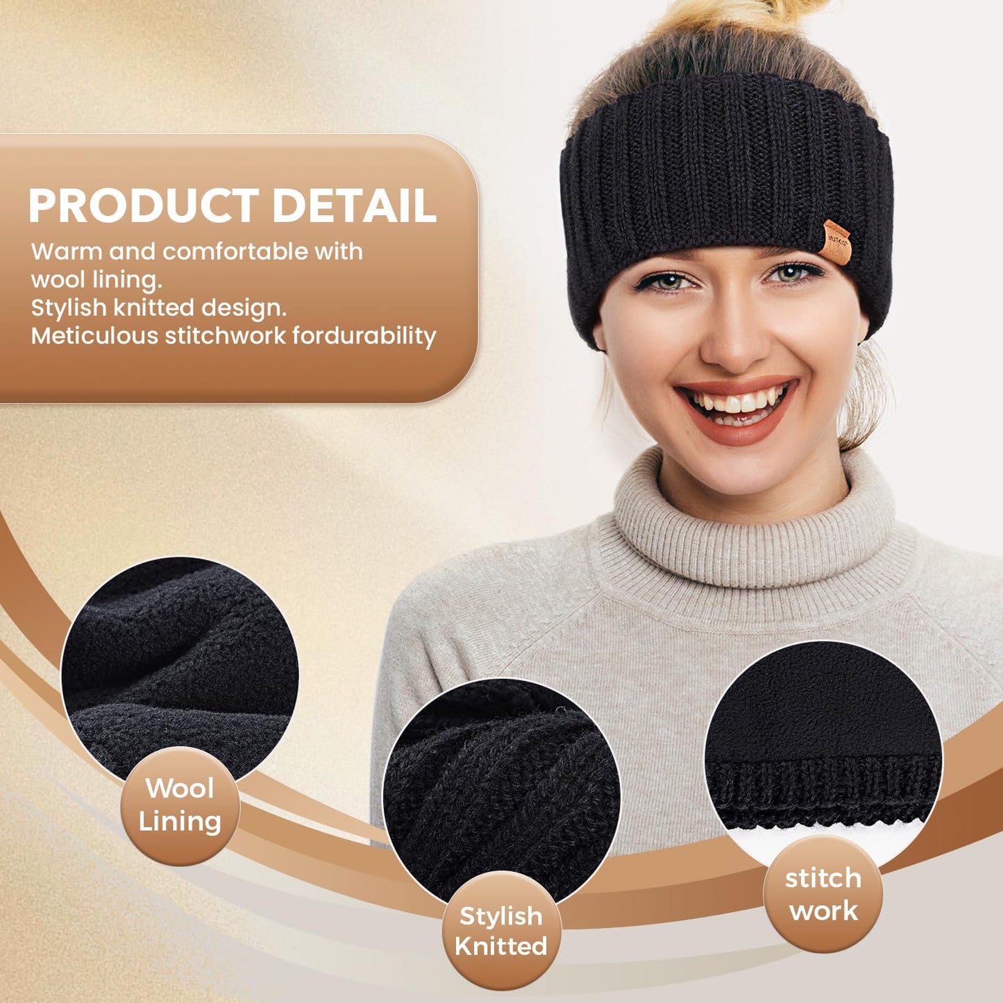 Women's Winter Headbands - 3 Pack