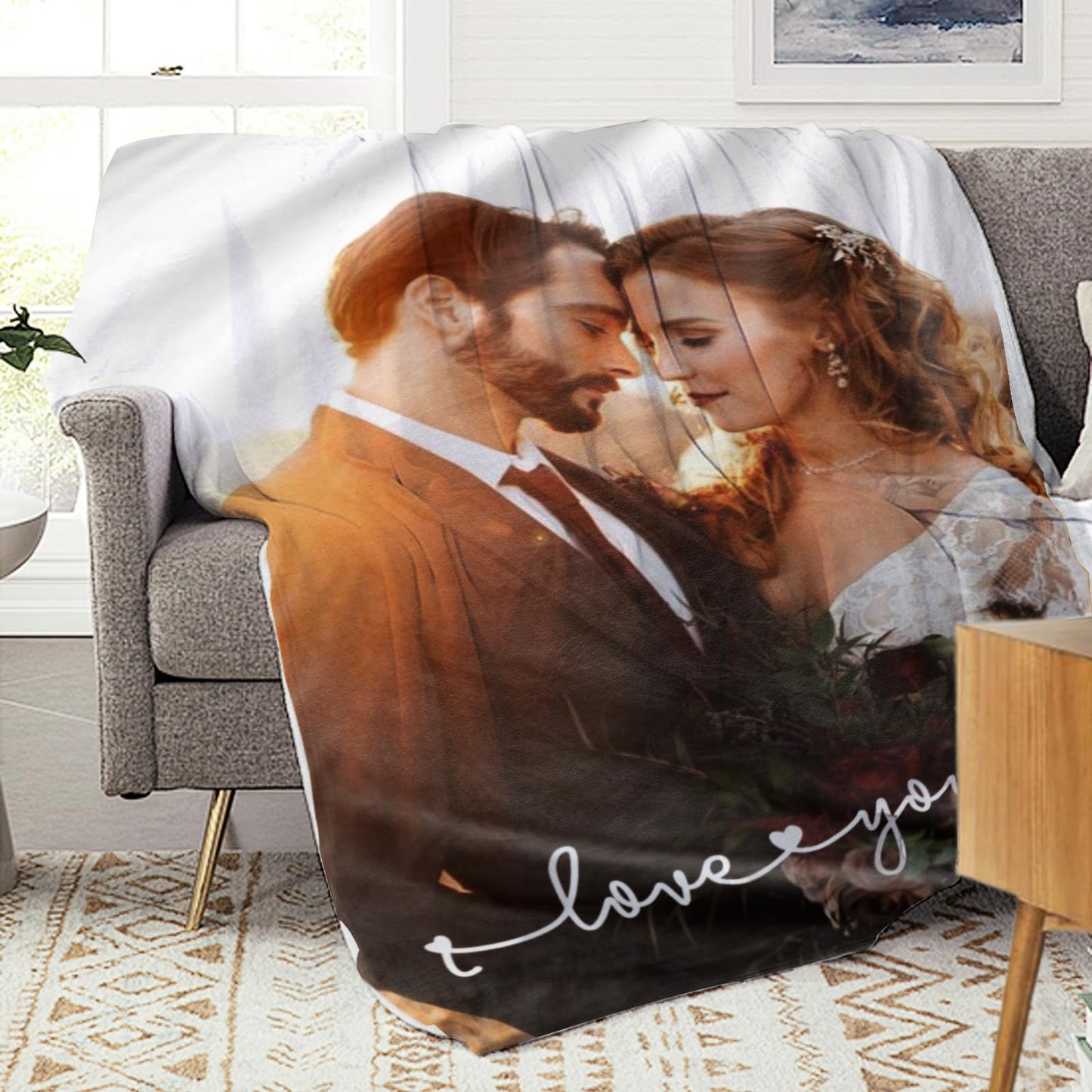 Personalized Blanket with Custom Photos