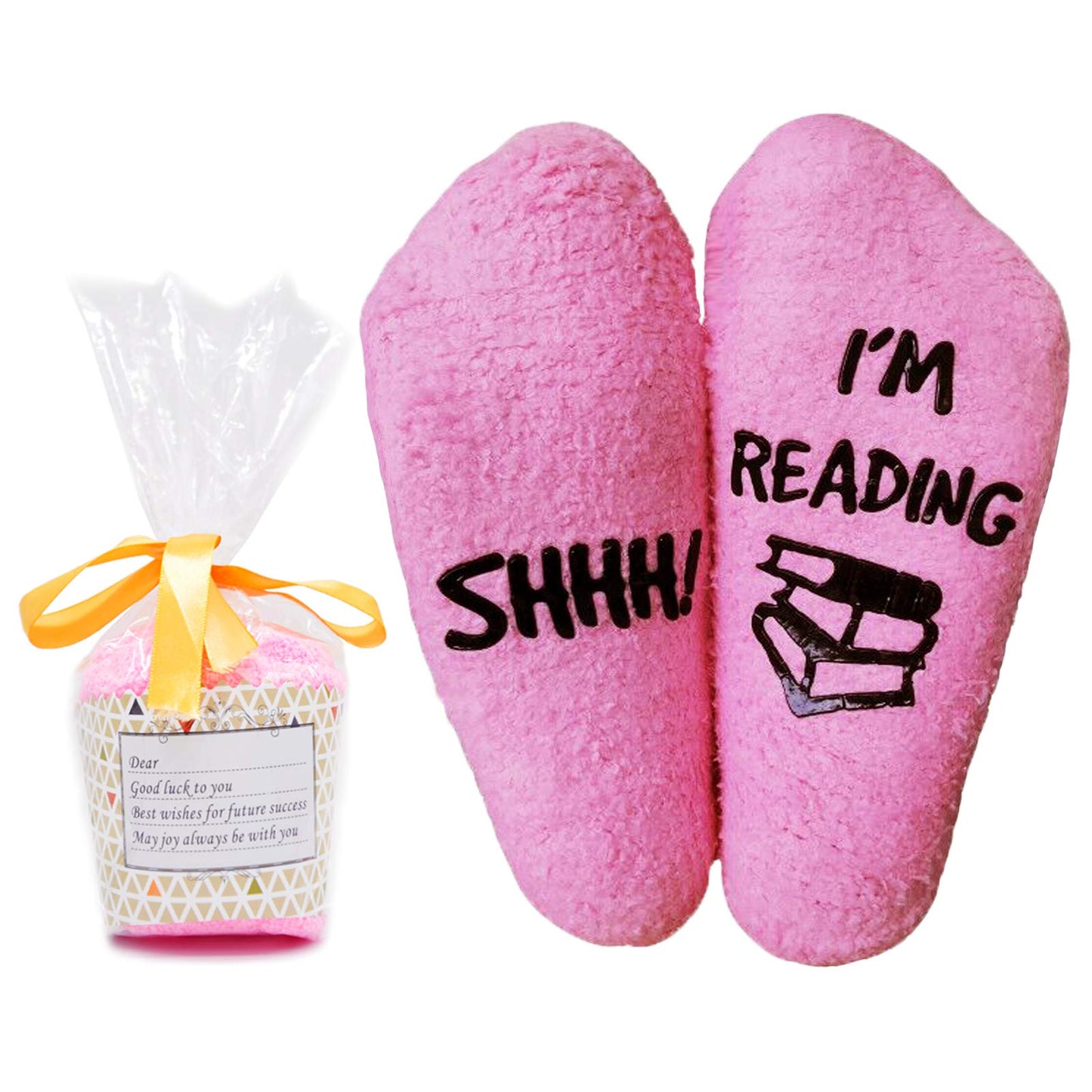 Fuzzy Reading Socks for Book Lovers
