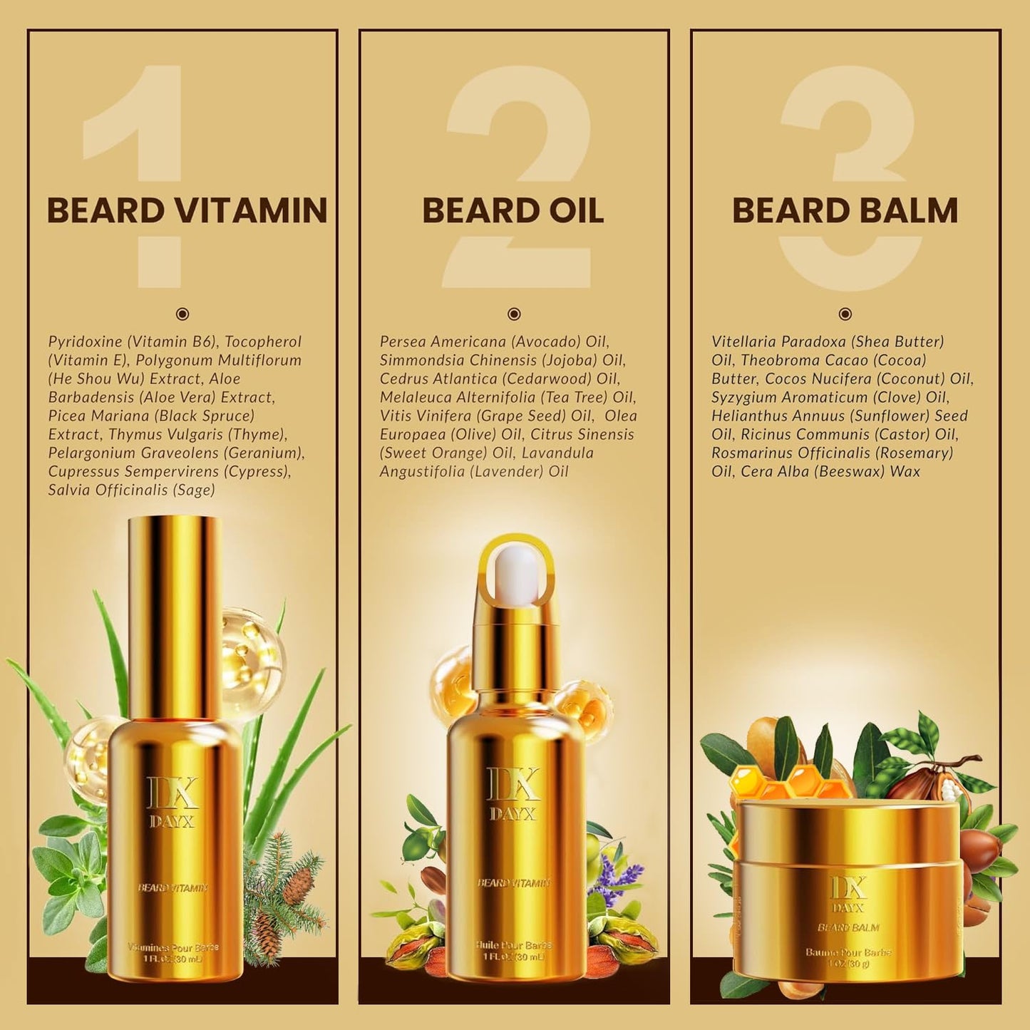 Luxury Beard Kit with Beard Oil and Beard Balm