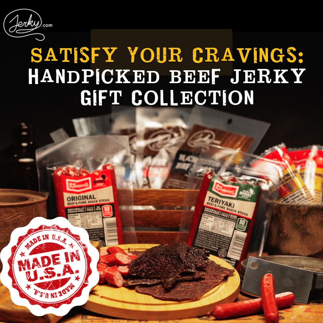 Beef Jerky & Cheese Gift Box Set - 21 Pieces