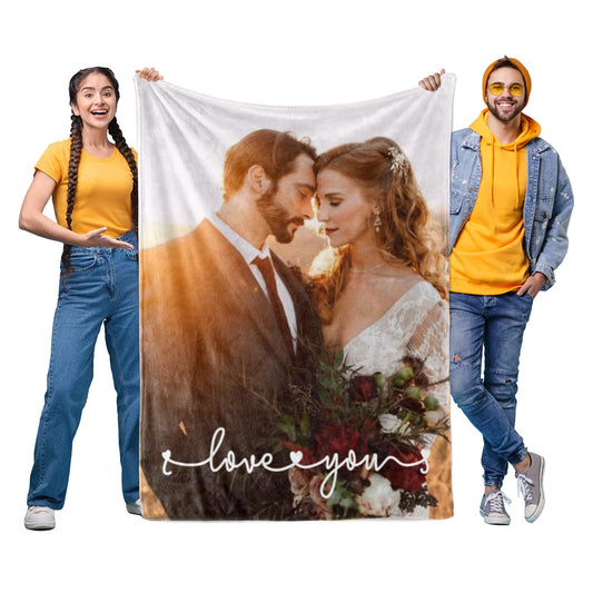 Personalized Blanket with Custom Photos