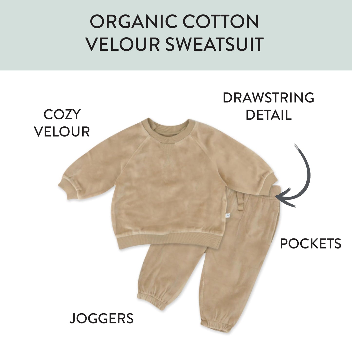 *Baby's Velour Pullover Jogger Set Baby