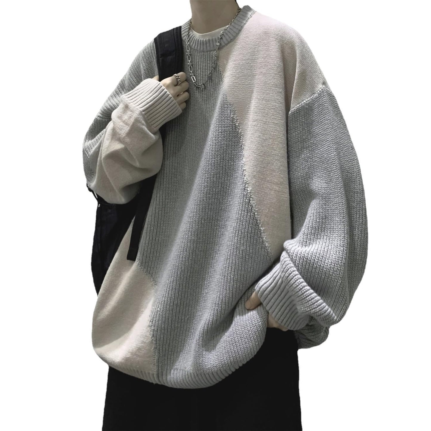 Men's Oversized Vintage Panel Sweatshirt