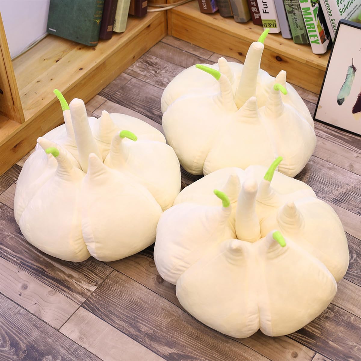 Garlic Head Plush Throw Pillow