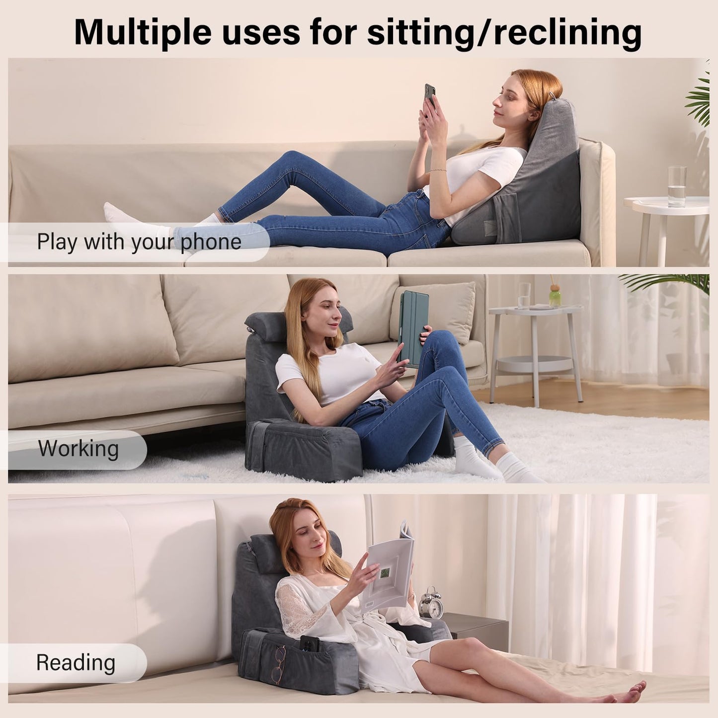 Full Back Support Pillow for Home Leisure