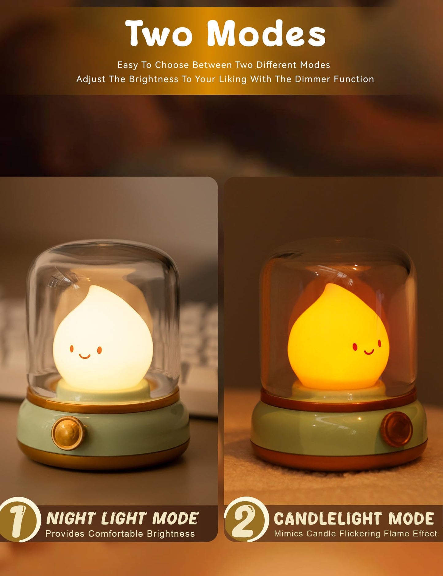 Cute Chibi Flame Night Lamp
