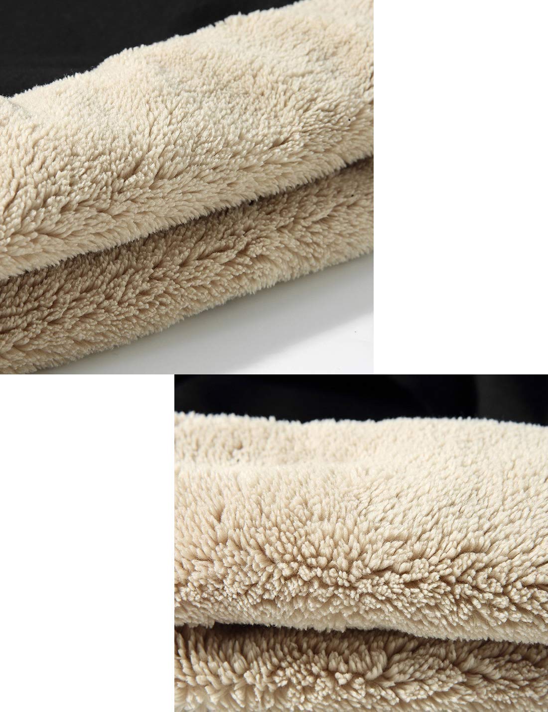 Men's Fleece-Lined Crewneck Sherpa Sweatshirt
