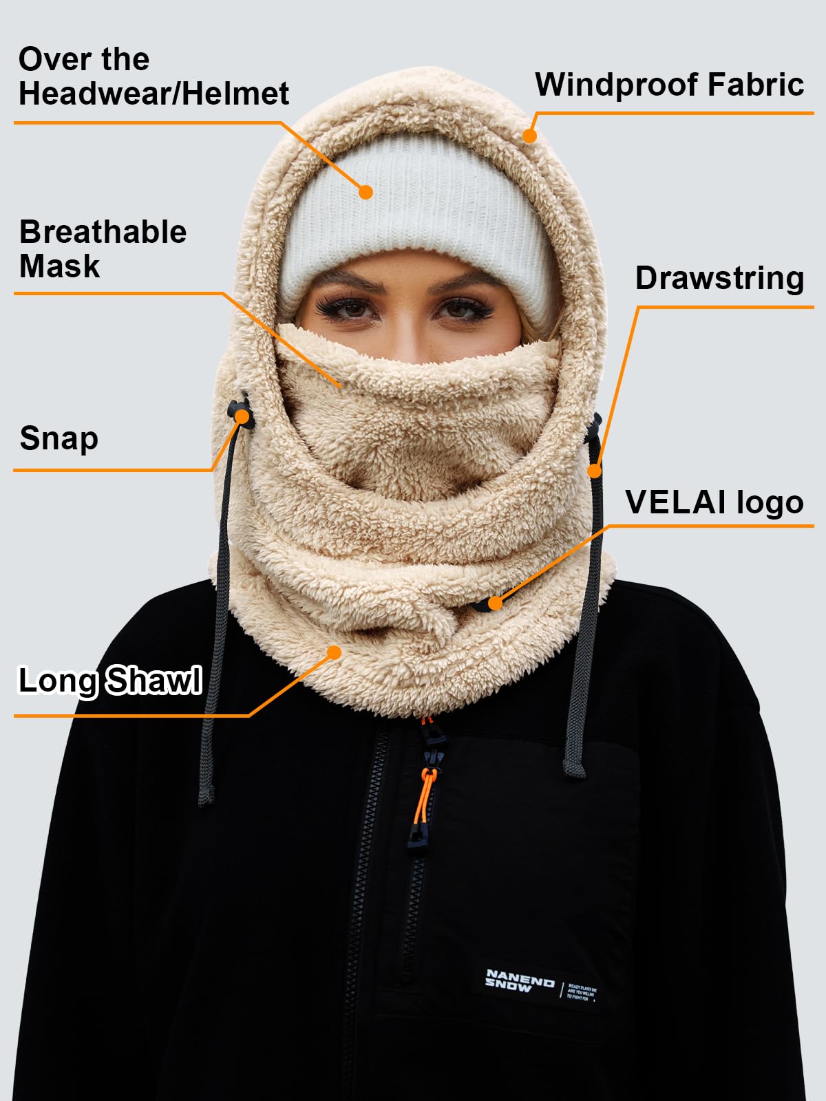 Unisex Fleece Balaclava Ski Mask