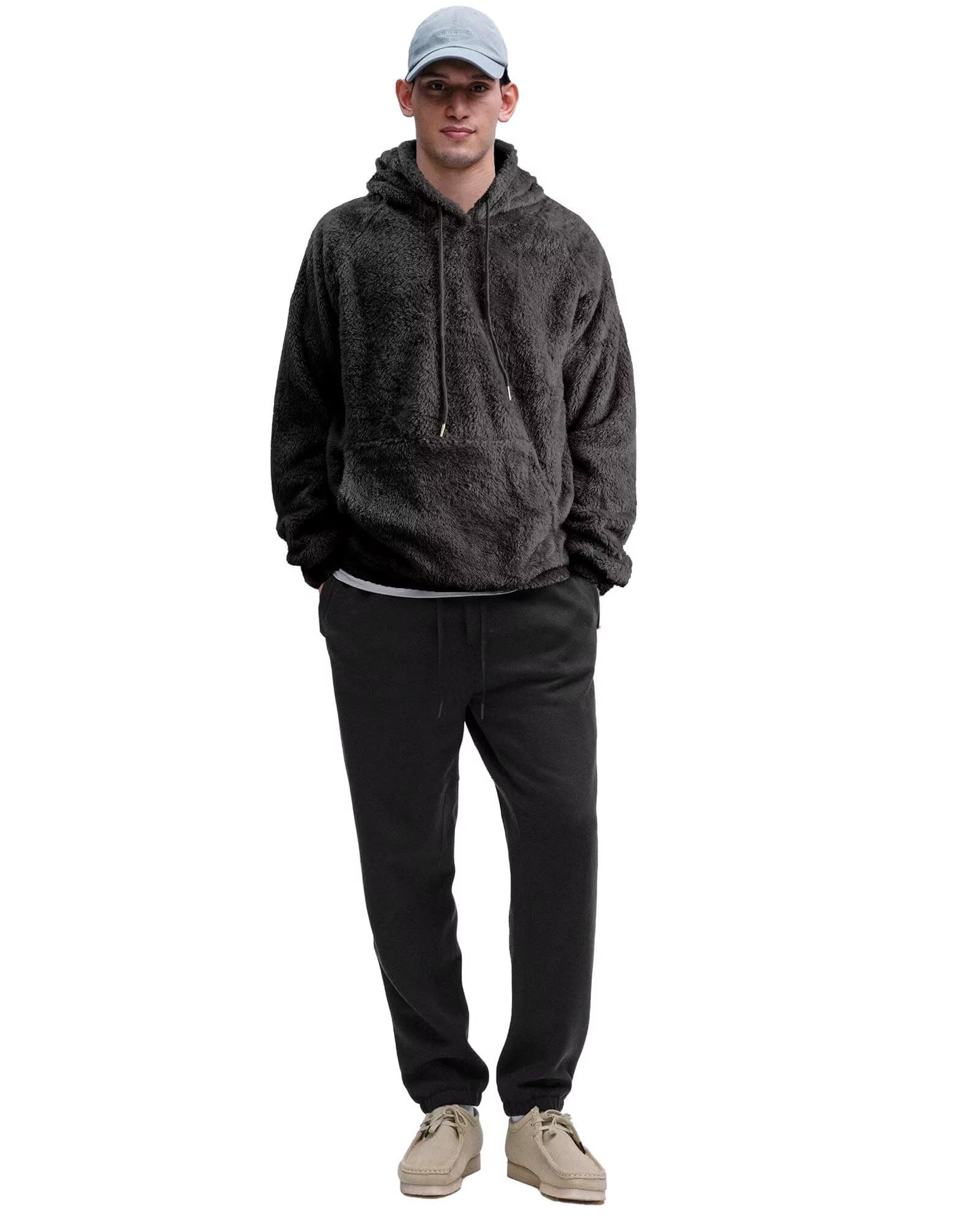 Men's Thick Plush Sherpa Hoodie