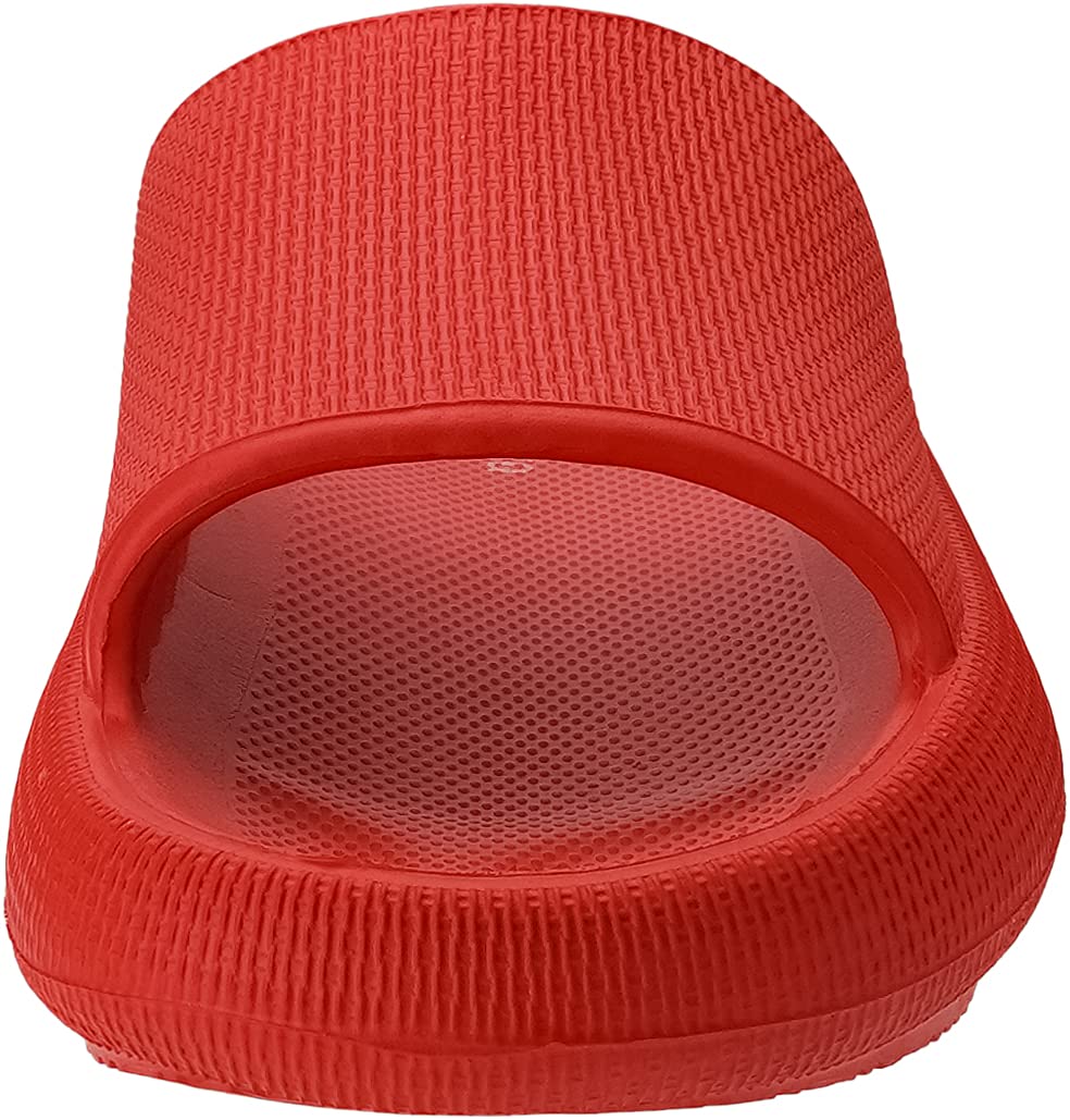 Unisex Red Pillow Slides Slippers