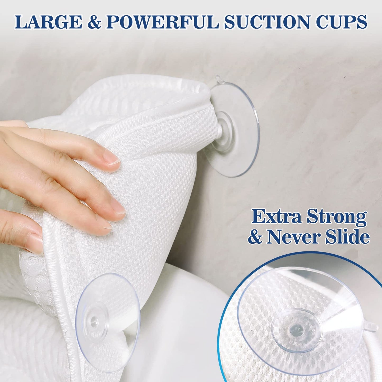 Luxury Bathtub Pillow for Neck and Back Support