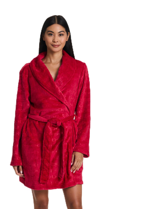 Women's Plush Red Robe