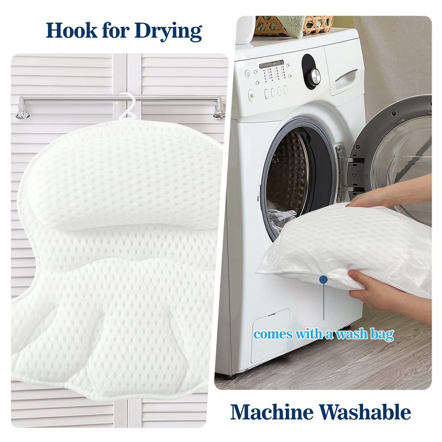 Luxury Bathtub Pillow for Neck and Back Support