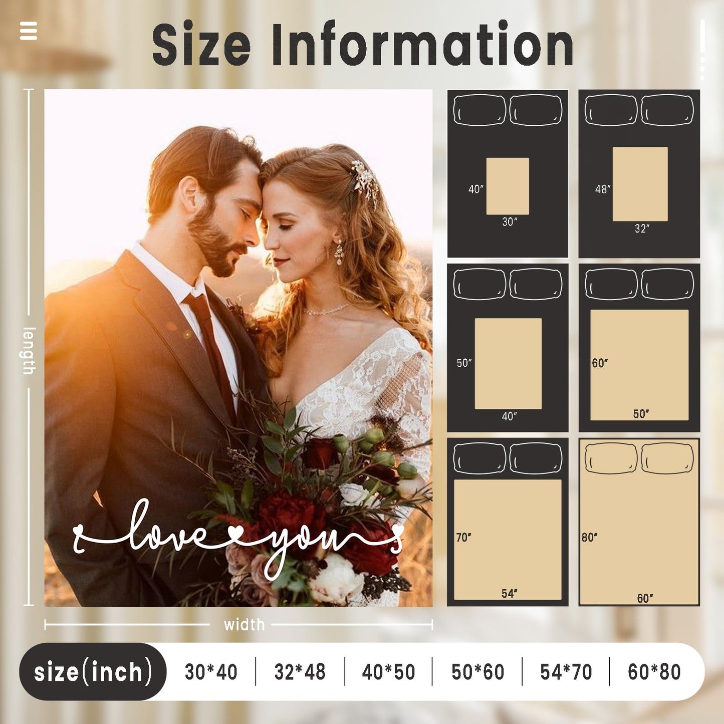 Personalized Blanket with Custom Photos